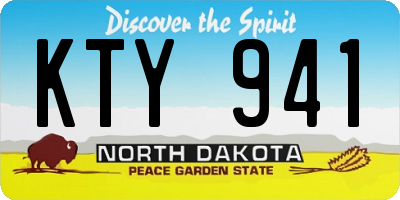 ND license plate KTY941