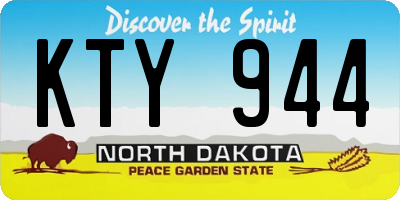 ND license plate KTY944