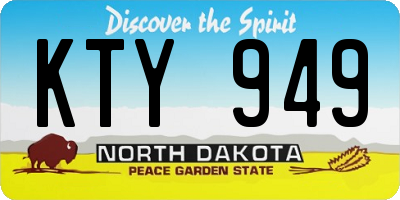 ND license plate KTY949