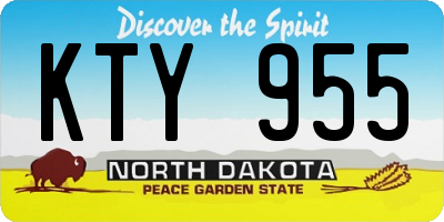 ND license plate KTY955