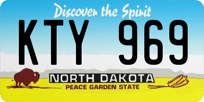 ND license plate KTY969