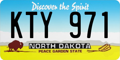ND license plate KTY971