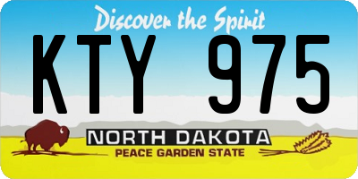 ND license plate KTY975