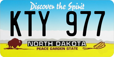 ND license plate KTY977