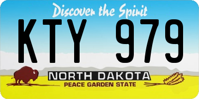 ND license plate KTY979