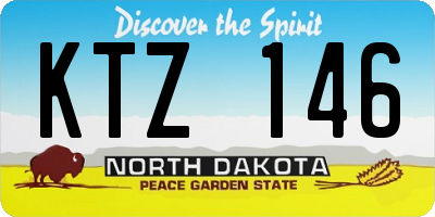 ND license plate KTZ146