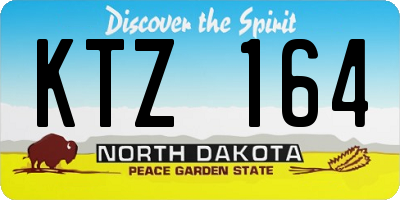 ND license plate KTZ164