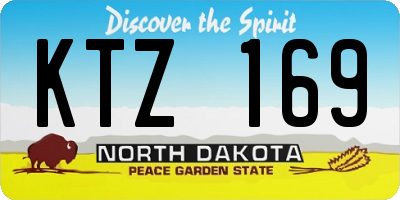 ND license plate KTZ169