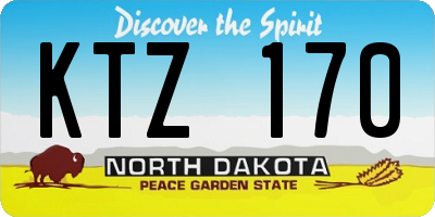 ND license plate KTZ170