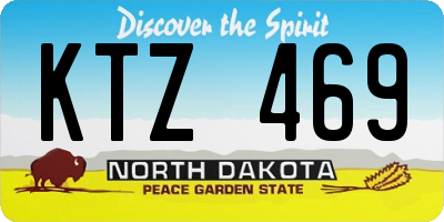 ND license plate KTZ469