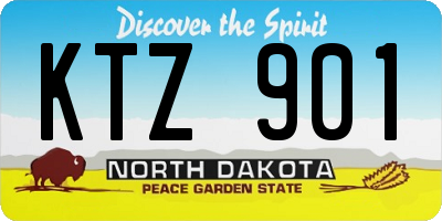 ND license plate KTZ901