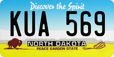 ND license plate KUA569
