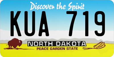 ND license plate KUA719