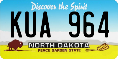 ND license plate KUA964
