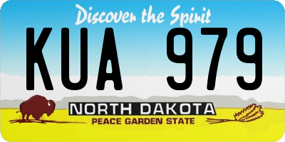 ND license plate KUA979