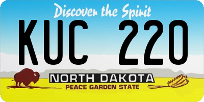 ND license plate KUC220
