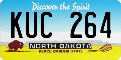 ND license plate KUC264