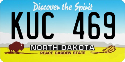 ND license plate KUC469