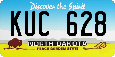 ND license plate KUC628