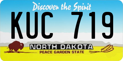 ND license plate KUC719