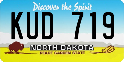 ND license plate KUD719