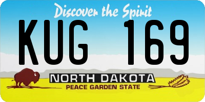 ND license plate KUG169