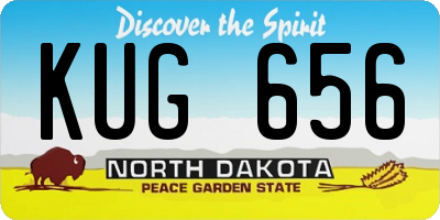 ND license plate KUG656