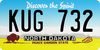 ND license plate KUG732
