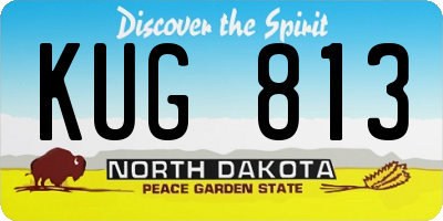 ND license plate KUG813
