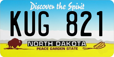 ND license plate KUG821