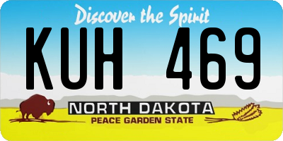 ND license plate KUH469