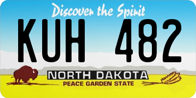 ND license plate KUH482