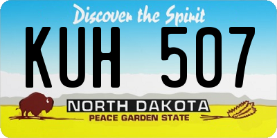 ND license plate KUH507