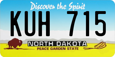 ND license plate KUH715