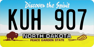 ND license plate KUH907