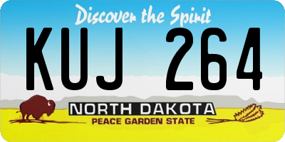 ND license plate KUJ264