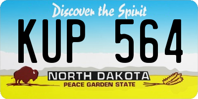 ND license plate KUP564