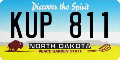 ND license plate KUP811