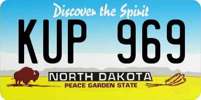 ND license plate KUP969
