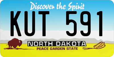 ND license plate KUT591