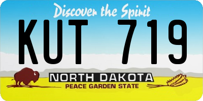 ND license plate KUT719
