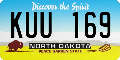 ND license plate KUU169