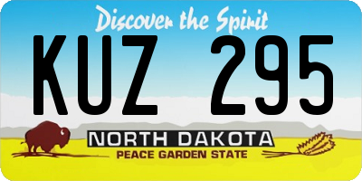 ND license plate KUZ295