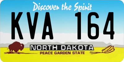 ND license plate KVA164