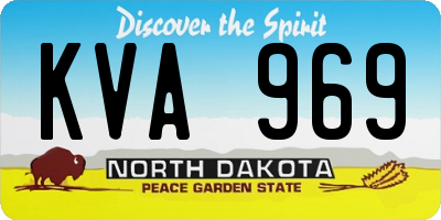 ND license plate KVA969