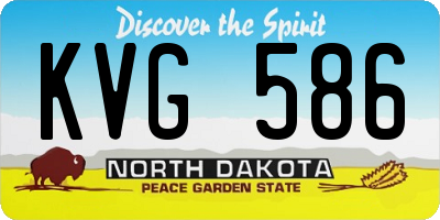 ND license plate KVG586