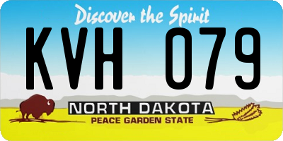 ND license plate KVH079