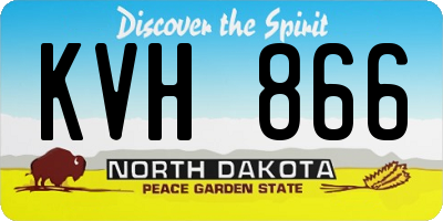 ND license plate KVH866
