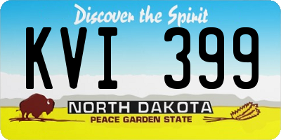 ND license plate KVI399