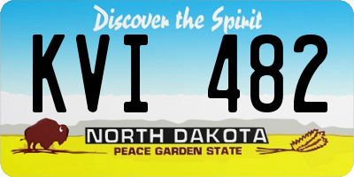 ND license plate KVI482